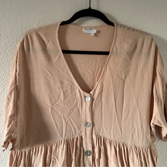 Amaryllis x Ashlee Nichols Dolman sleeve Button Front Babydoll Dress Sz Small - Picture 3 of 11